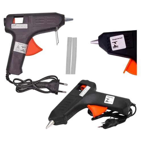 Pistola Aplicador Cola Quente 15w Pequena Bivolt Compacta e Precisa, Ideal para Artesanato e Reparos