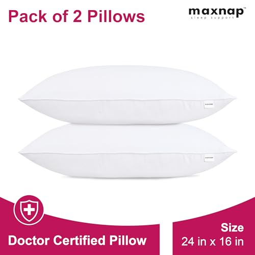Image of Mischief Comfort Pillow | Sleeping Pillow | Bed Pillow | (16x24) inches | (41x61) cm | Made of Hollow Polyester Fiber | Swiss Cotton Fabric | Pillow Set of 2