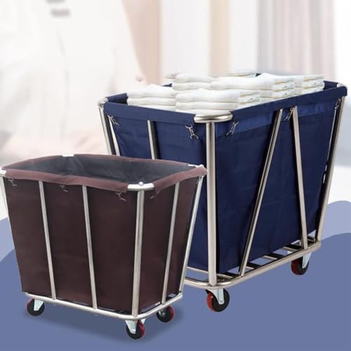 Carro clasificador con bolsa extraíble y ruedas para ropa 4