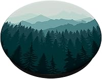 Vista 2 de Mountains Pine Trees PopSockets Swappable PopGrip