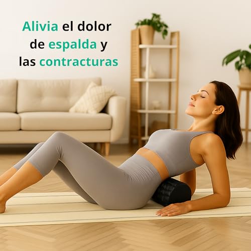 Miniatura 2 de Rodillo De Espuma Dura Para Masaje Muscular De Espalda Y Piernas Rulo Masaje Muscular Para Contracturas, Piernas Cansadas Y Recuperación Ideal Para Pilates En Casa