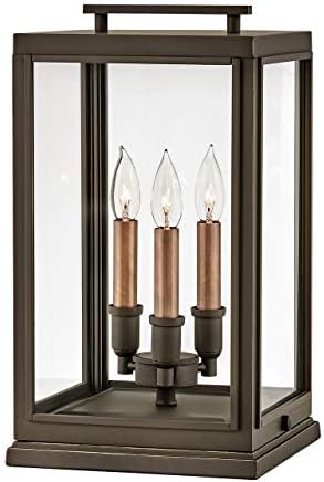 Hinkley Sutcliffe Three Light 4W LED Outdoor Large Pier Mount, Oil Rubbed Bronze