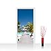 Produktbild Türtapete selbstklebend kratzfest scheuerfest 100x211 cm EXTRA PROTECT Türposter Türpanel - Strand Meer Beach - no. 165