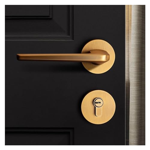 Cerradura de bronce antiguo estilo europeo para puertas de dormitorio 3