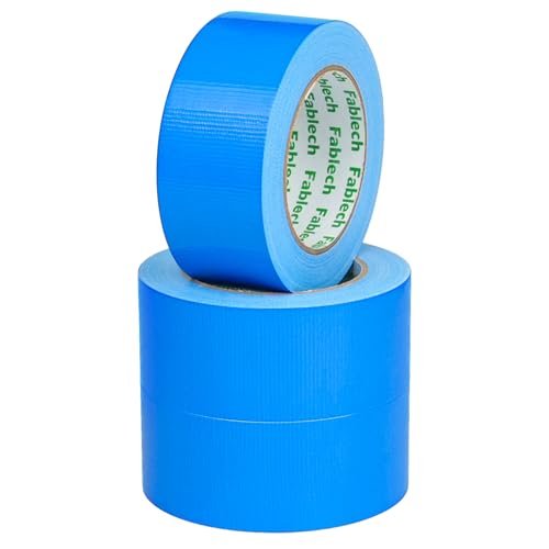 Image of 3 Pack Duct Tape Heavy Duty ,9 Mil Thickness,2 inches x 30 Yards, Waterproof Strong Adhesive Duct Tape, All-Purpose Tear by Hand for Repairs,Flexible,No Residue, DIY & Industrial Projects（Blue）