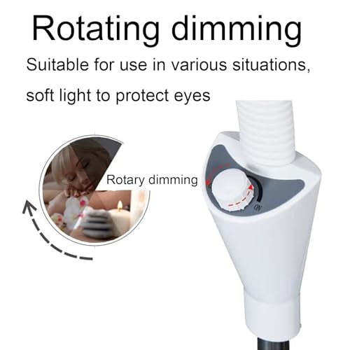 LED-Prüfungslampe mit 8-facher Vergrößerung, hocheinstellbares medizinisches Licht für Kliniken und Zahn, tragbare chirurgische schattenlose Lampe mit weicher Glare-Free-Beleuchtung und mobilem Stände