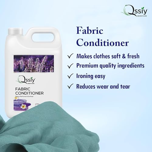 Image of QSSIY 5L Fabric Conditioner | Lavender | Softens Clothes & Towels | Hand & Machine Wash | India