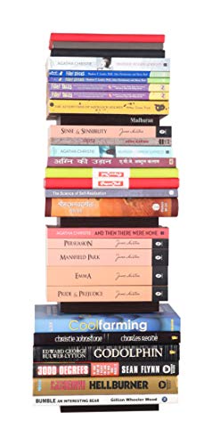 Image of Madhuran Engineered Wood Wall Mounted Books Shelf Set of 2 (Matte,Wenge) Office Living Room Mini Self Furniture