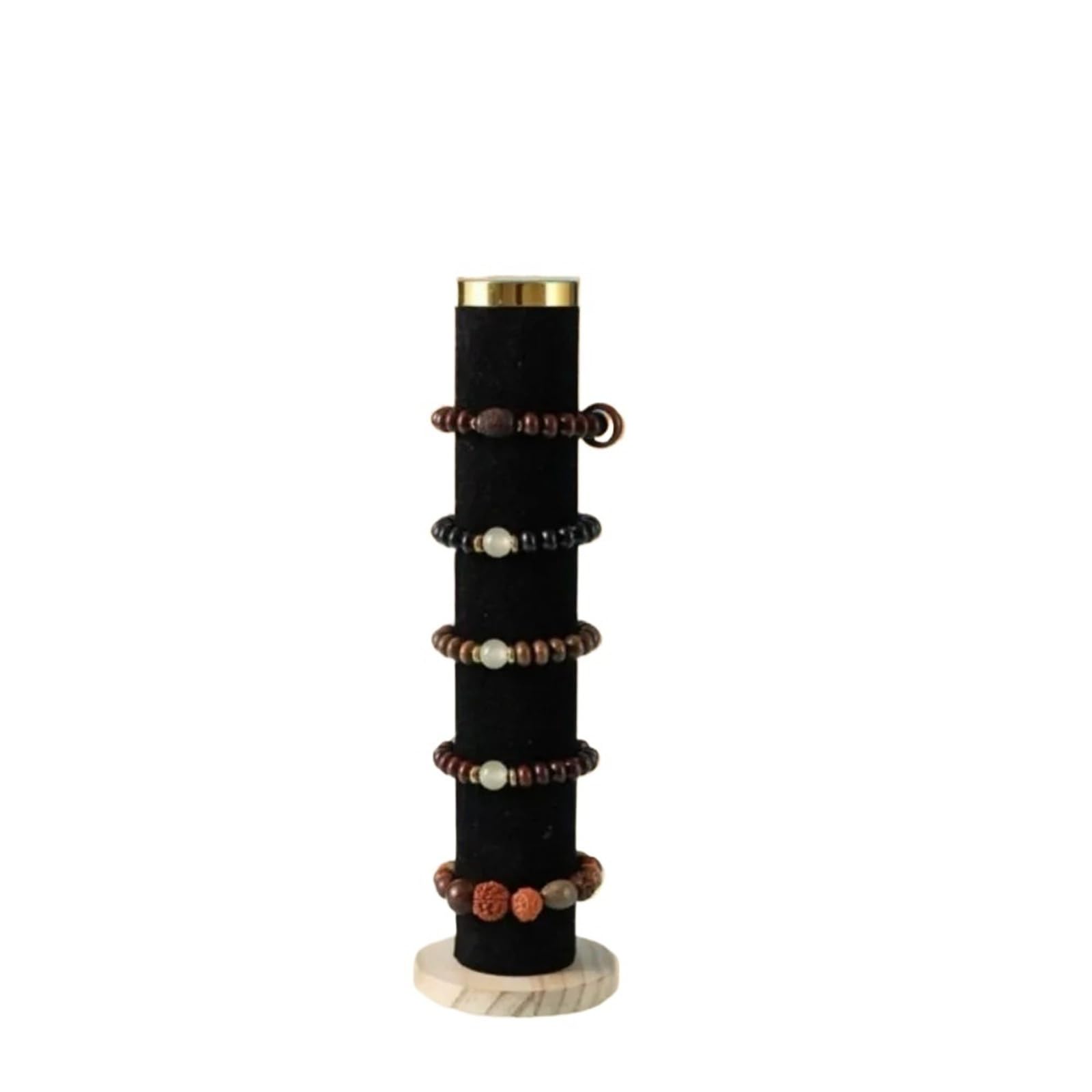 DVMSIEF Bracelet Holder Organizer Stand Jewelry Display Bracelets Bracelets Watch Velvet Rack Jewellery Stand Holder Hair Tie Hairband Display(Black)