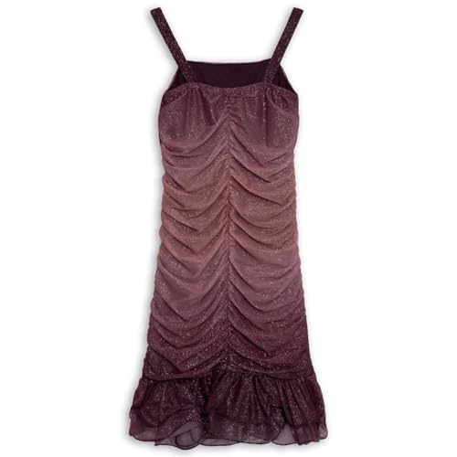 Speechless Girls' Glitter Mesh Ruffle Hem Party Dress2