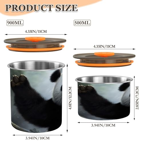 Envase de café ATTX de acero inoxidable 500ml tapa hermética miniatura 2