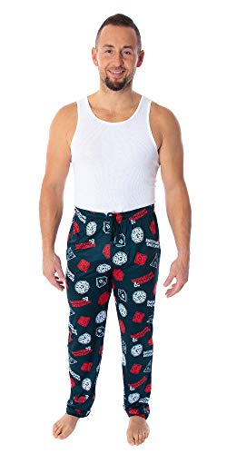 Dungeons and Dragon Men's Allover Game Dice Print Lounge Pajama Pants4