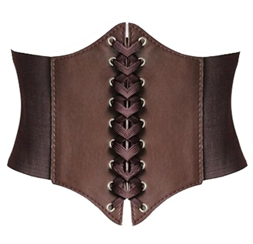Alivila.Y Fashion Womens Faux Leather Steampunk Sexy Underbust Corset Belt Bustier