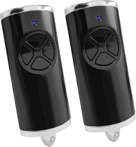 868MHz Télécommande pour HSE4 BS,4 Canaux Télécommande de rechange,Bip Portail Porte De Garage Compatible avec HSM4 HSE2 HS1 HS4 HSZ1(2PCS)