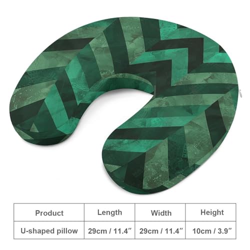 Almohada de espuma viscoelástica cervical verde tamaño moderado miniatura 2