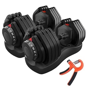 2x24kg/40kg Verstellbare Hanteln 15 in 1 Hantelset Einstellbare Platzsparende Hanteln, Kraftraining und Heimtraining Variable Gewichte platzsparend (Ein Paar）