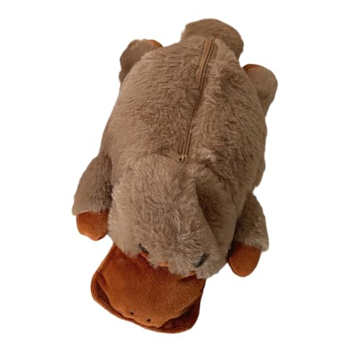 FytStycale Estojo de Lápis em Formato de Bichinho de Pelúcia, Nécessaire, Estojo para Marcadores de Texto, Adesivo, Lápis de Sobrancelha, Borrachas E Réguas, Ornitorrinco