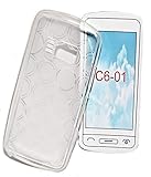 Case , Schale , Hülle , SILIKON COVER CASE TASCHE HANDY HÜLLE TRANSPARENT MIT PRÄGEMUSTER - Für - NOKIA C6-01 -