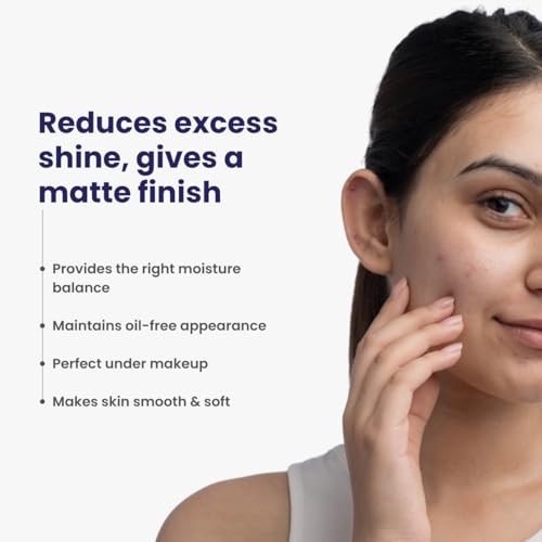 Re'equil Oil Free Mattifying Gel Moisturiser | Controls excess oil & shine | Non sticky, non greasy finish | For Oily, Acne Prone Skin | 75 gm 7
