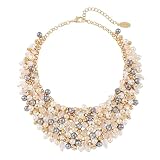 Bocar Fashion Crystal Chunky Collar Statement Necklace for Women Gift (NK-10260)