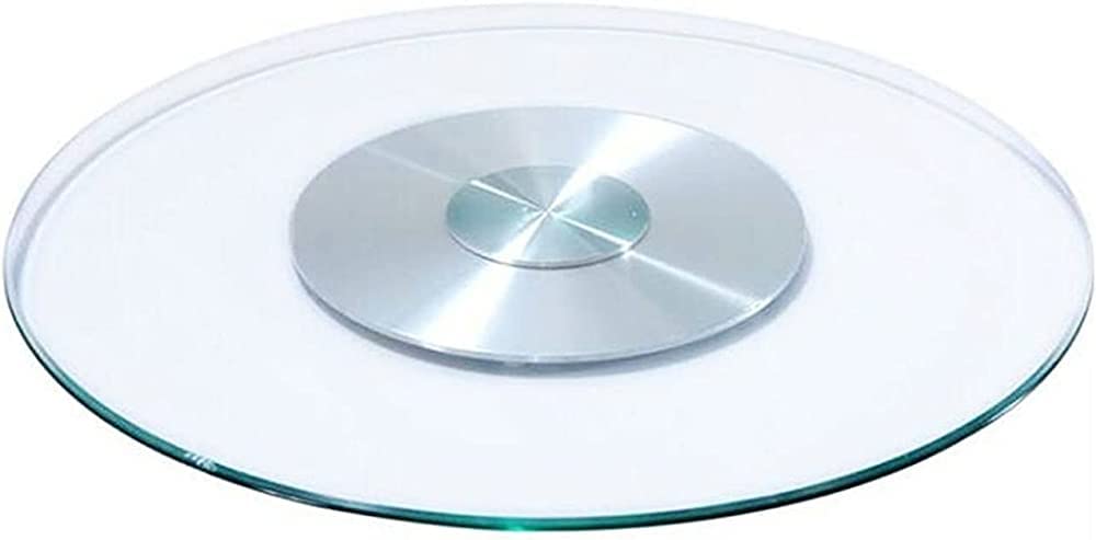 Plateau tournant de table Lazy Susan en verre anti-rayures