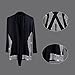 ONUYGCFH Adult Professional Latin Dance Jacket Long Sleeve Top for Samba Boys' Salsa Tango Sparkly Rhinestone Dancing Coat,A,L