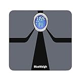 BlueWeigh Oreo Smart Body Composition Analyzer Scale. Measures: Body Weight/Fat/Muscle/Water Content/Bone Mass, Visceral Fat, BMI and BMR