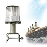 IP65 WASSERDICHT: Das Navigationslicht ist für alle Wetterbedingungen geeignet. Selbst bei Unwetter wie starkem Regen und Schneesturm können Solar-Navigationslichter mit intelligenter Kerntechnologie dazu beitragen, dass die Signalleuchten normal funktionieren