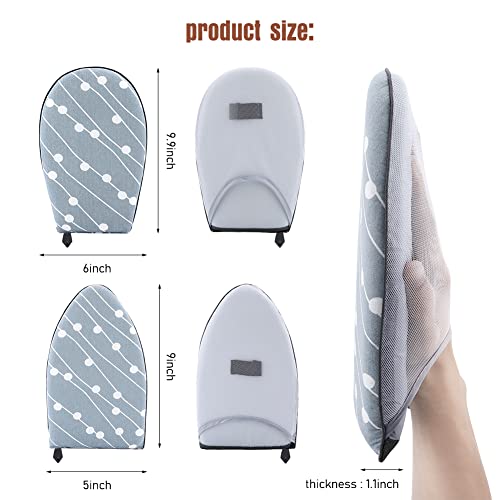 2 Pcs Steamer Ironing Glove For Clothes, Brynnl Steamer Gloves For Steaming, Anti Steamer Glove Heat Resistant Handheld Ironing Board With Finger Loop, Garment Steamer Accessories (Round & Pointed) #TOP2