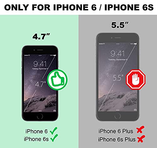 Silverback For Iphone 6S Case, Iphone 6 Case, Moving Liquid Holographic Sparkle Glitter Case With Kickstand, Bling Diamond Bumper With Ring Protective Apple Iphone 6/6S Case For Girls Women -Purple #TOP1