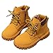 Boys Girls Ankle Boots Side Zipper Booties Lace-up Fall Winter Fashion Leather Snow Shoes Hiking Outdoor Boot