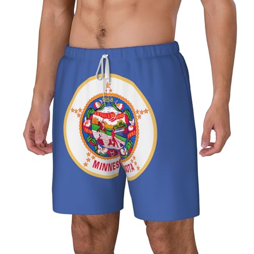 Short de bain homme avec doublure de compression maillot Minnesota original - 2