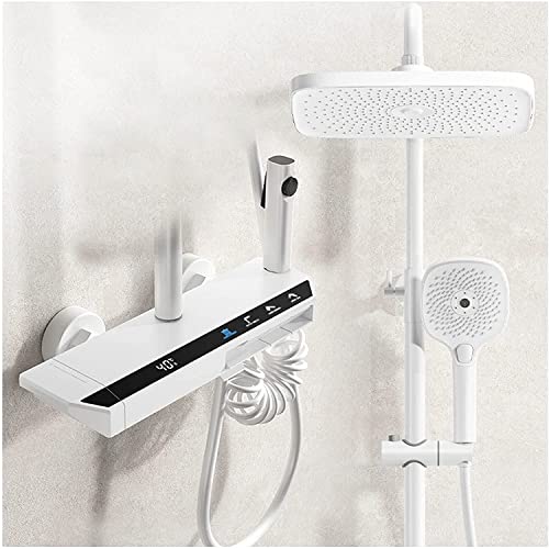 Colonne de douche thermostatique écran digital pommeau bidet tub