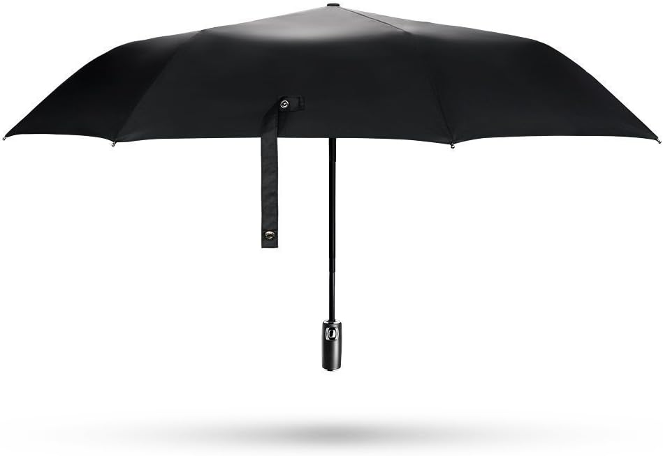 Auto Open Close Rain Umbrella, Windproof, Reinforced Canopy, Ergonomic Handle Ideal Travel Umbrella for Men and Women