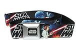 Star Wars Seatbelt Buckle Belt - Classic Movie Montage Logo (One Size 24