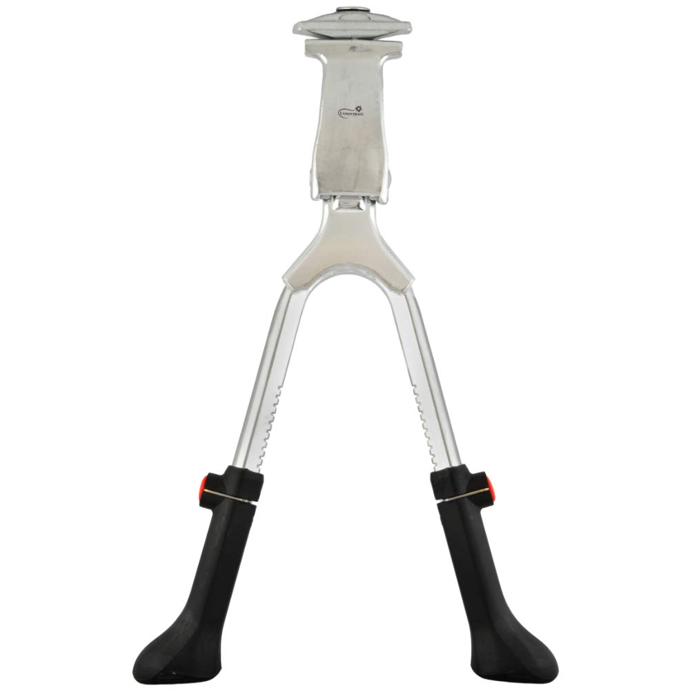 Lumintrail Center Mount Bike Double Leg Kickstand - Adjustable Height Kick Stands for 24, 26, 27.5, 29 Inch Adult Bicycles - Perfect for Cruiser, Road