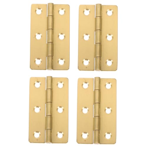 COSMEVIVI 4sets Cabinet Hinges 2 Inch Small Hinges for Jewelry Box Piano Latches Pre-drilled for Easy Install 4pcs*4