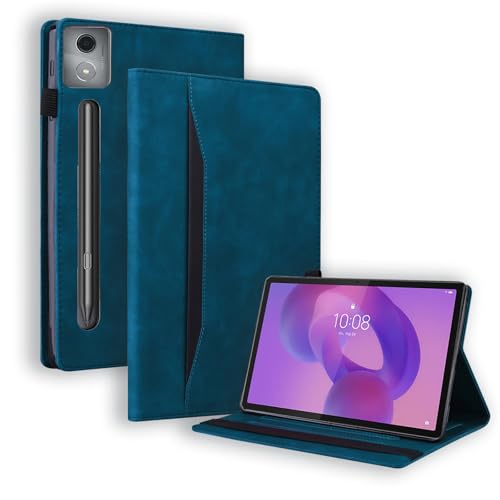 Aokil For Lenovo Idea Tab Pro 12.7�C���` �蒠�^�P�[�X 2025�N���� ZAE40096JP�p �J�o�[ PU���U�[ �������X�^���h�@�\ �J�[�h���[ �Ռ��z�� �S�ʕی� �y�� �V���v���� ������� ��G�肪���� �ȒP���E �w