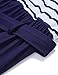 MEROKEETY Women's Summer Striped Sleeveless Crew Neck Long Maxi Dress Dress with Pockets Navy
