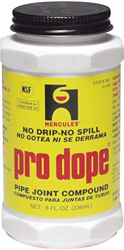Hercules 8 oz. Can Pro Dope Thread Sealant with 200 psi, Gray - 15420, Pack of 5