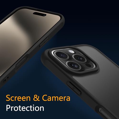 Image of iPhone 16 pro max Case,Translucent Matte(Black)