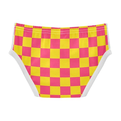 Red Yellow Buffalo Checkered Toddler Boy's Underwear 2T2