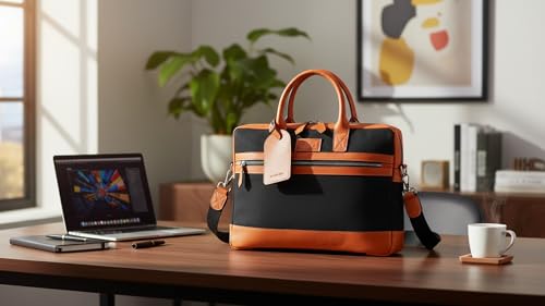 HAMMER COAL Royal Spade Executive Leather Bag