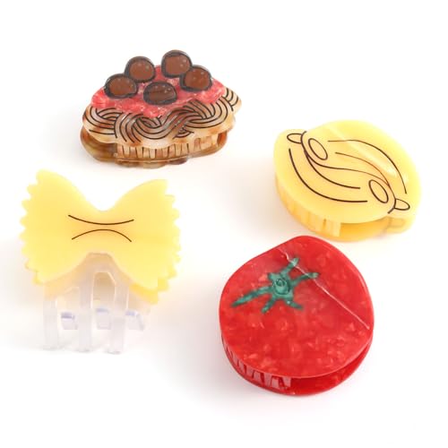 Acetate Tomato Novelty Hair Claw, Red, Personalized Acetate Hair Claw for Women Gift 1PC