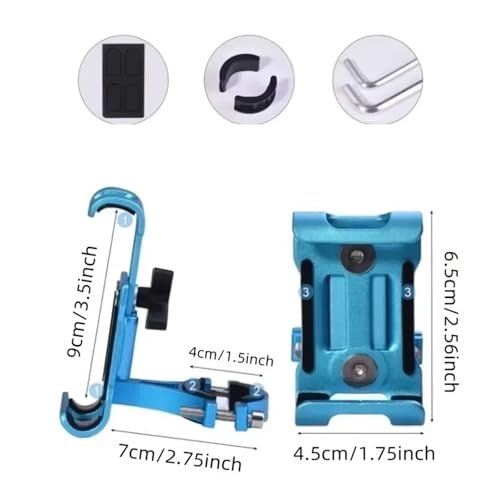 Support téléphone vélo 360° antidérapant pour plaque de navigation