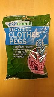Caraselle Ecoforce 48 Strong Hurricane Force Grip Clothes Pegs made of Recycled Plastic (2 packs of 24)
