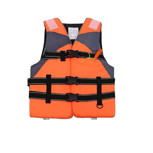 Schwimmweste Erwachsene, Rettungsweste für Erwachsene & Kinder, Auftriebsweste Schwimmhilfe Verstellbare für Sup, Kajakfahren, Surfen,automatik schwimmweste Erwachsene für Wassersport (Orange, XL)