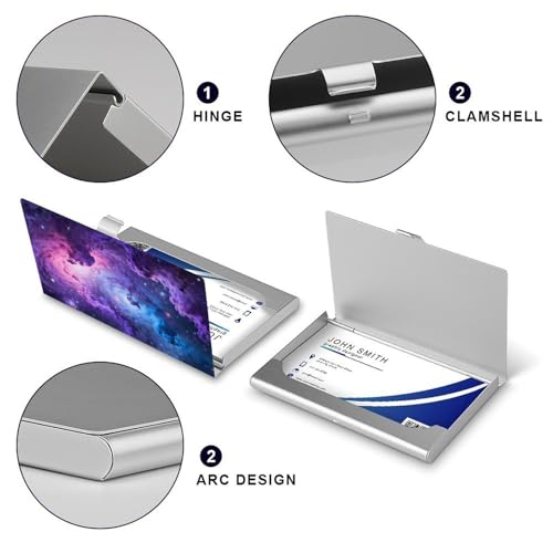 Porte-cartes de visite anti-cornes étui fin en aluminium contre les cartes froissées - 4