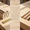 Barsha Space Balsa Wood Strips 80 Pcs, 1/4 x 1/4 x 12 Inch, Unfinished Soft Wood Sticks for Model Airplane, STEM Bridge Building & DIY Crafts (6x6x305mm) #1