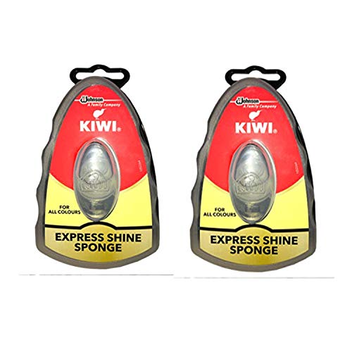 Kiwi Express Shoe Shine Sponge, neutral 0.2 fl oz (pack of 2)